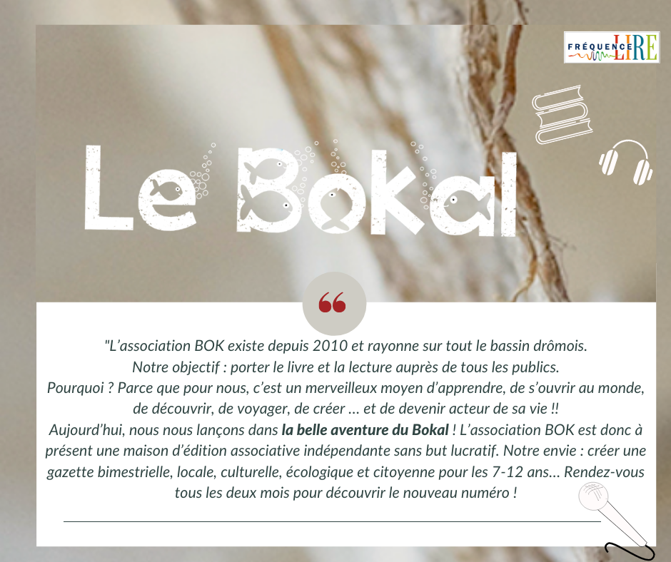 Éditeur invité en juin 2021 : Le Bokal / Le logo et un petit texte de présentation développé dans l'article.